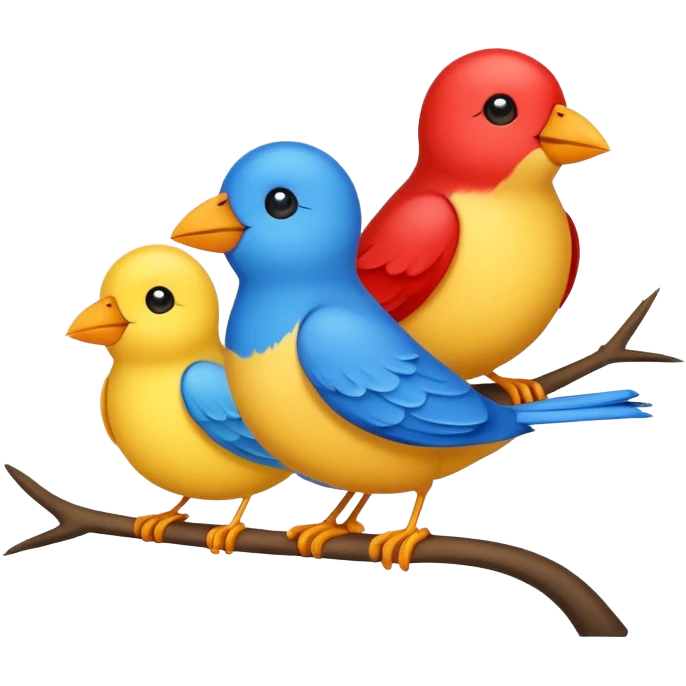 Three Little Birds Logo emoji