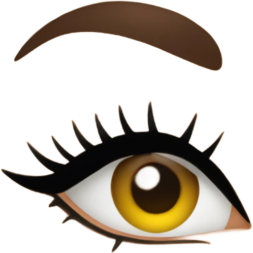 girl getting eyelash extensions done emoji