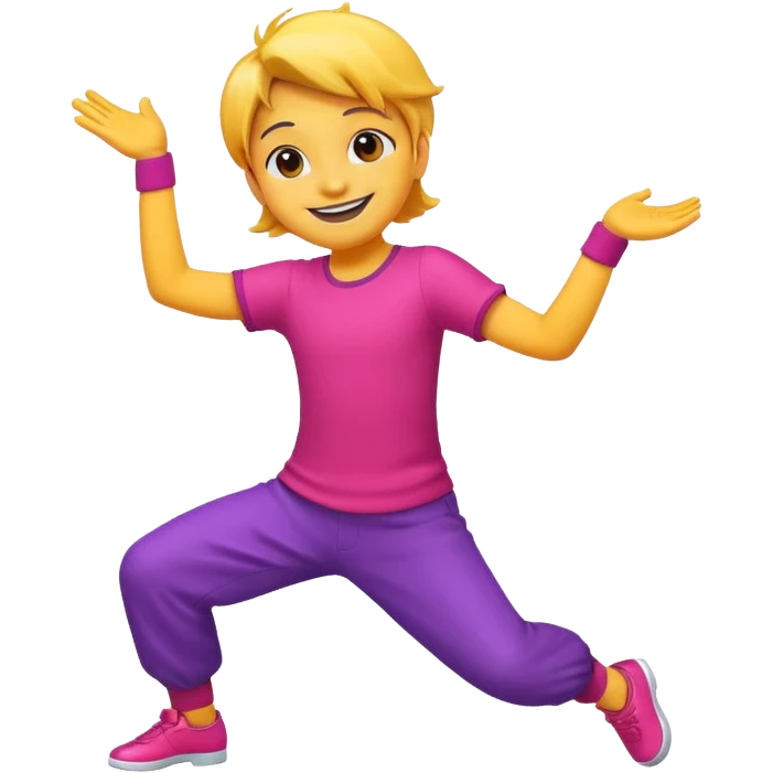 Dancing cartoon  emoji