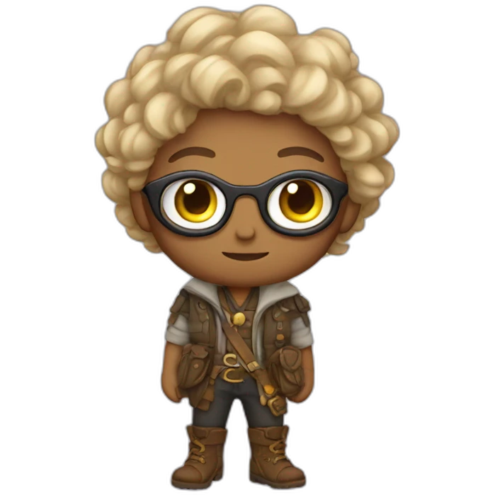 Treasure Hunter non-binary full body emoji eyes emoji