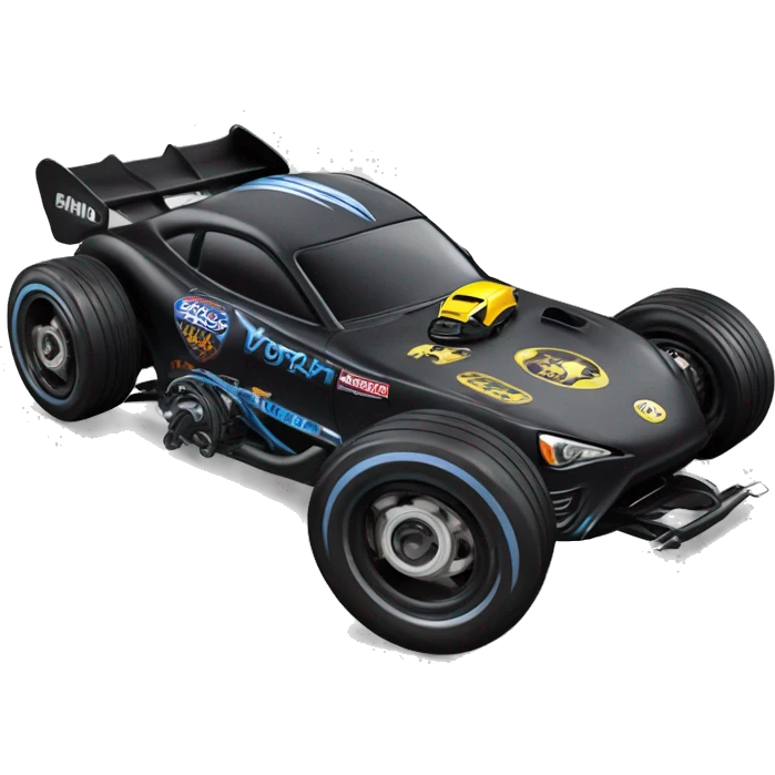 Radio Controlled Toyota 86 Batman’s favorite, shaped like a top fuel Dragster with exposed suspension  emoji