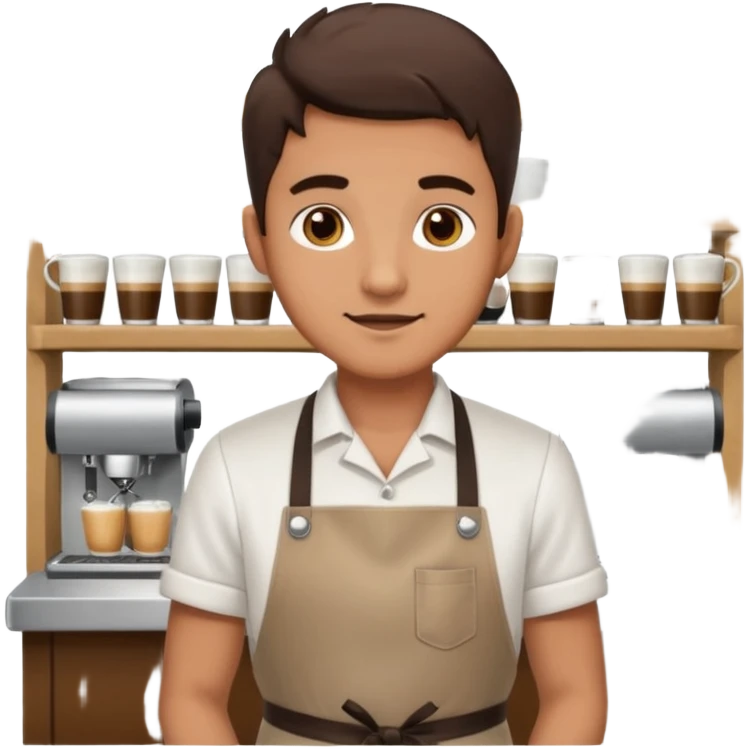 man Café Barista emoji