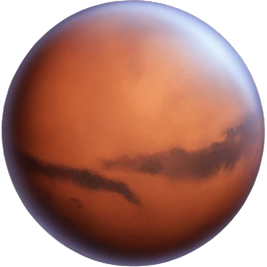 Mars planet emoji