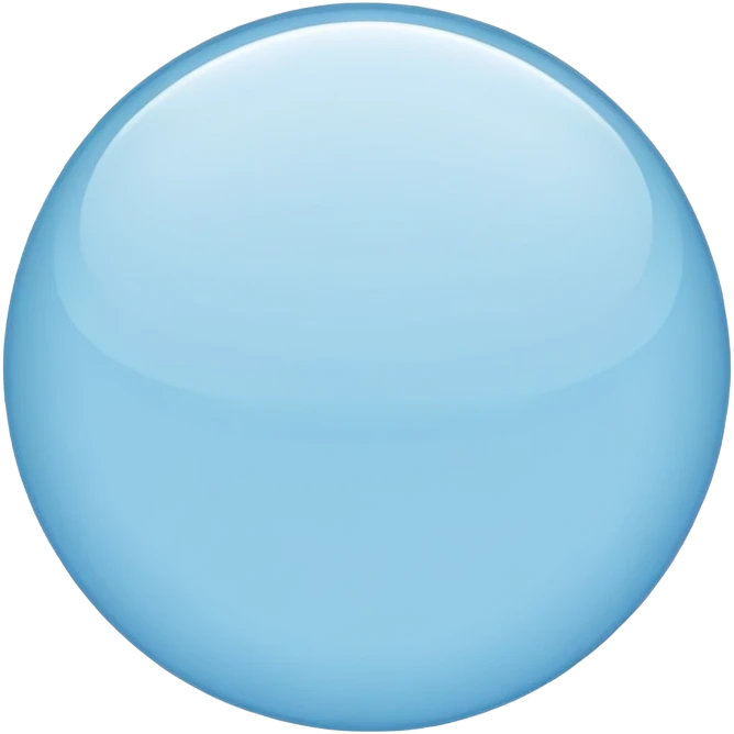 Círculo azul claro emoji