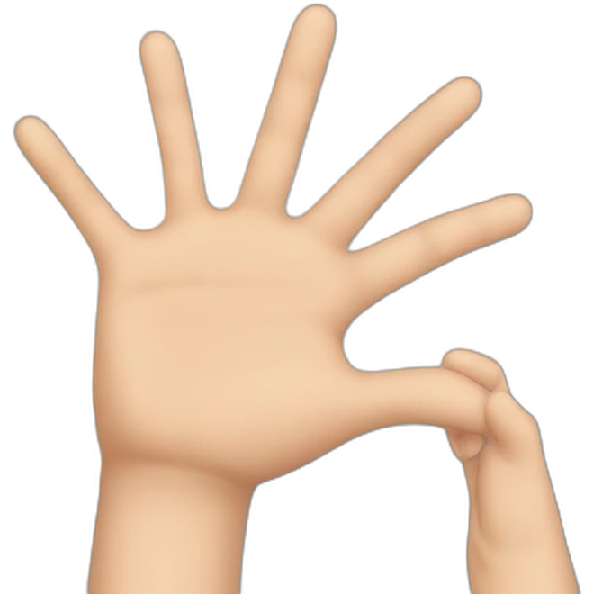 S avec les mains emoji
