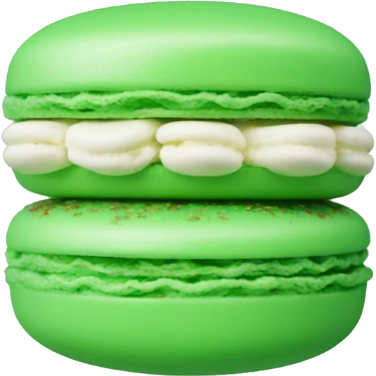 Macaron Green  emoji