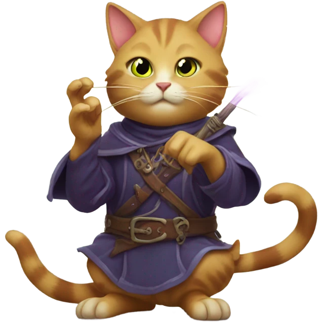 cats playing dnd casting spell emoji