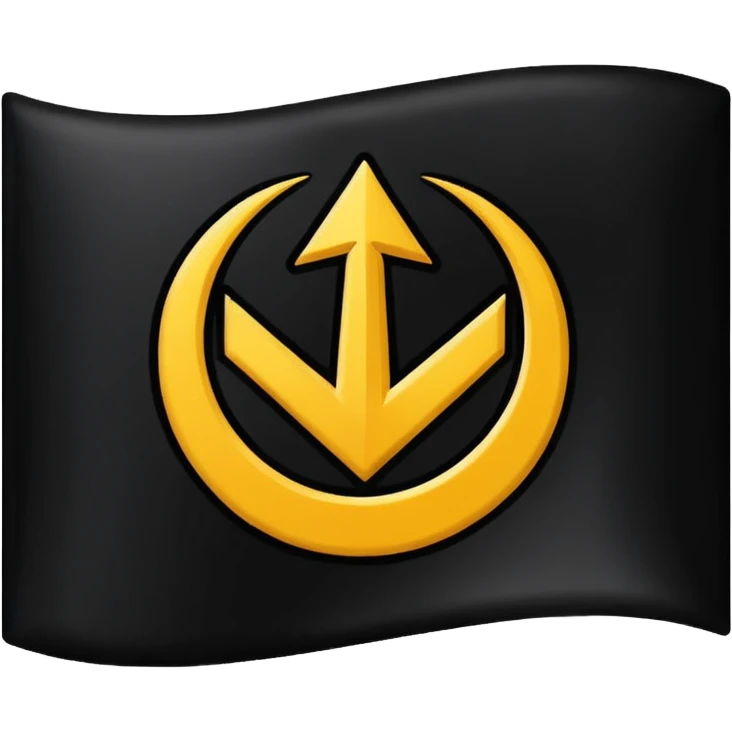 MB logo on a flag black emoji