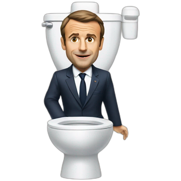 Skibidi toilet emanuel Macron emoji