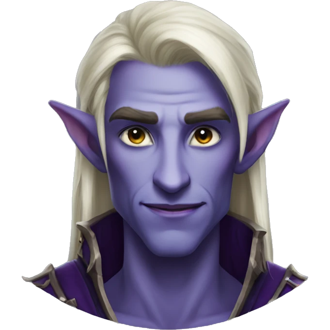 night elf male from world of warcraft emoji