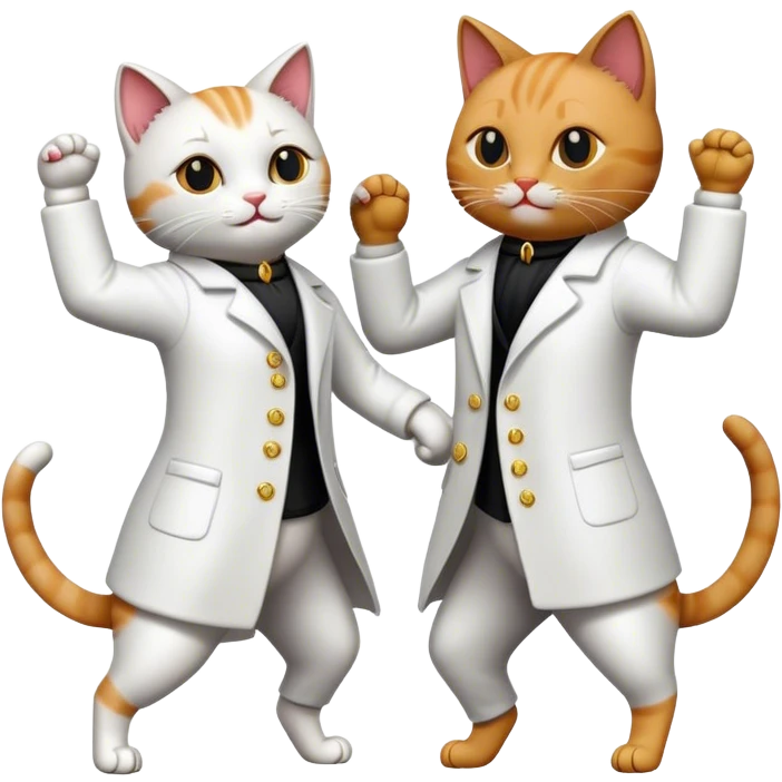 Cats salsa dancing emoji