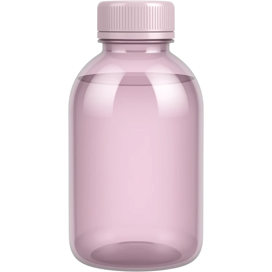 Light pink water bottle emoji