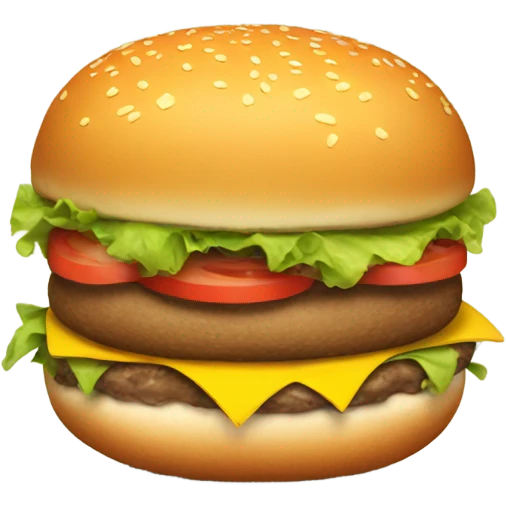 Pregnant hamburger emoji