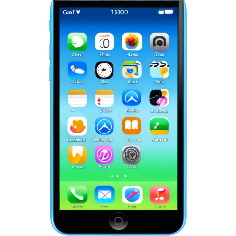 iPhone 5C home screen emoji