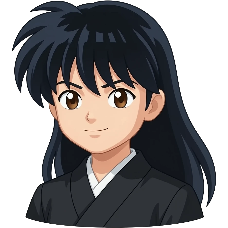 inuyasha stance in black emoji