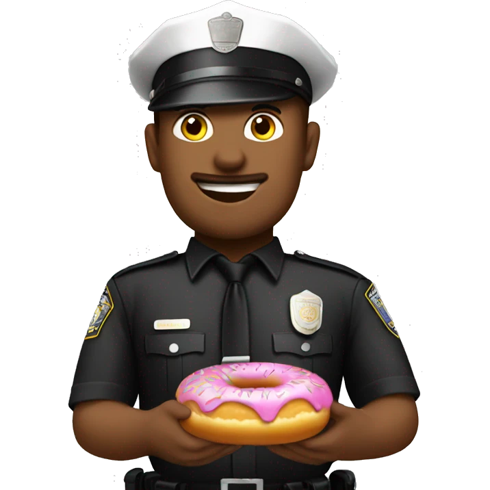 Donut cop emoji