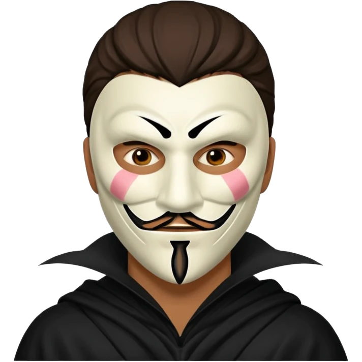 Vendetta man with mask emoji