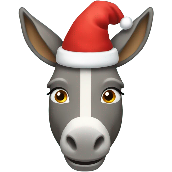 Christmas donkey emoji