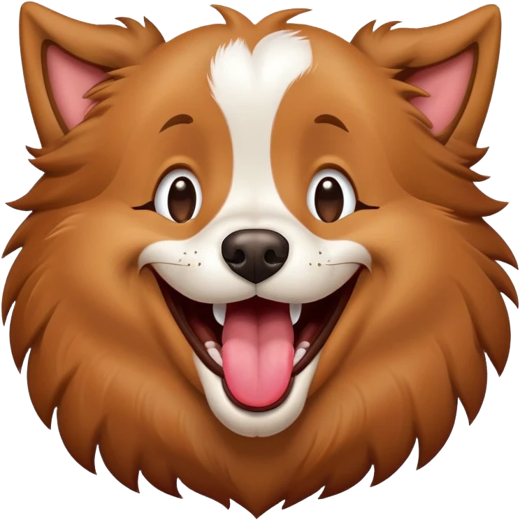 dog laughing emoji