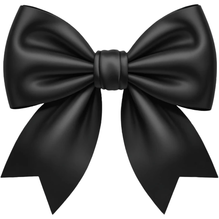 Black bow emoji