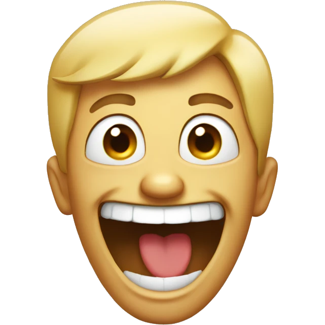 Laughing hysterically emoji