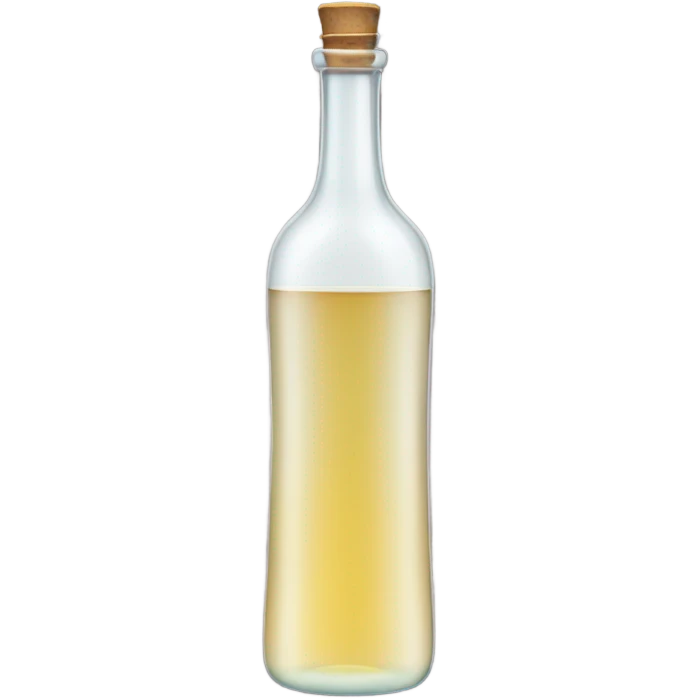 Tall clear alcohol bottle emoji