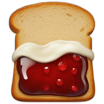 Jam on a bread emoji