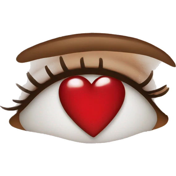 Heart with makeup emoji