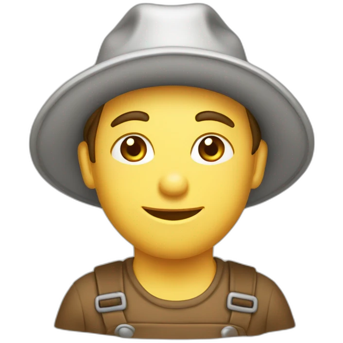 Un fermier dans une ferme emoji