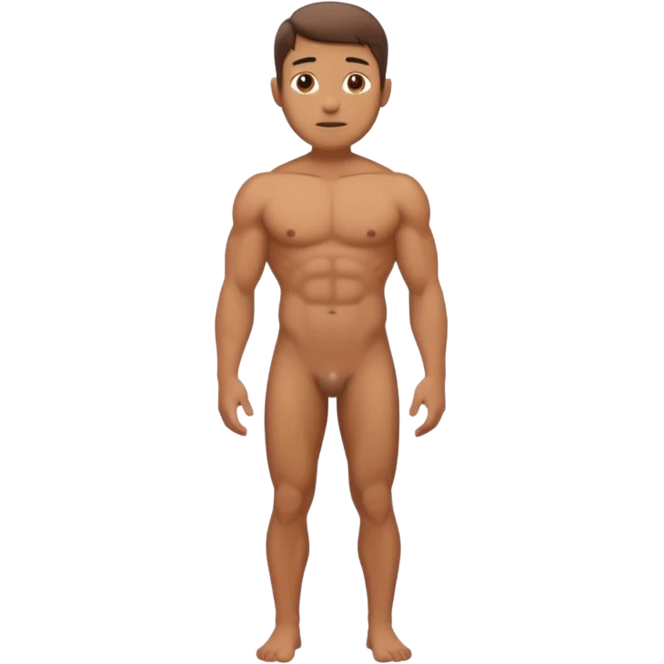 Whole man  with whole body naked with penis emoji