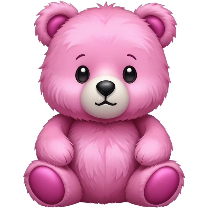 pink stuffed bear emoji