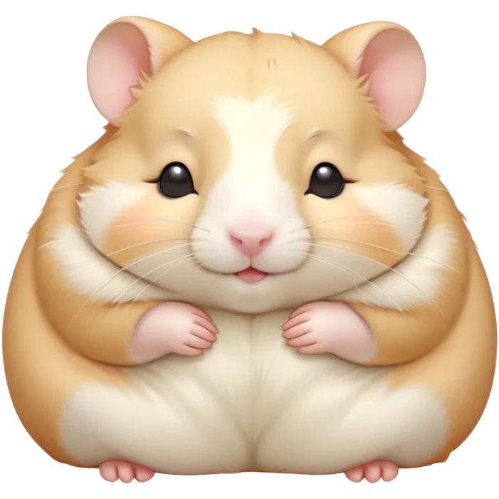 Meme-Worthy Cute Sleeping Cream Hamster Portrait Emoji, Head resting peacefully with a contented smile, showcasing a delightfully compact build and a luxuriously soft cream coat, eyes shut in a serene nap, Simplified yet hilariously adorable features, highly detailed, glowing with a soft, drowsy light, high shine, relaxed and utterly lovable, stylized with an air of playful laziness, bright and heartwarming, soft glowing outline, capturing the essence of a comically sleepy hamster, so meme-worthy it feels like it could instantly become the next viral sensation of adorable slumber! emoji