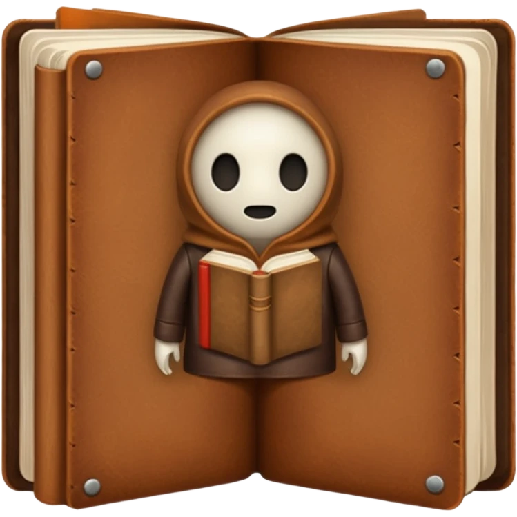 book with small hands and legs no face  emoji