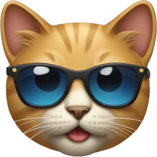 Cat with sunglasses emoji