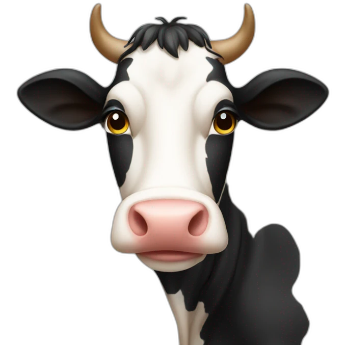 girl cow emoji
