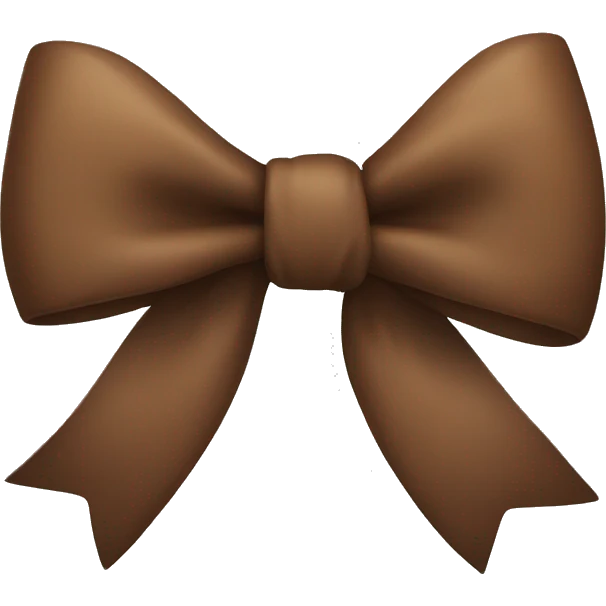 Brown bow emoji