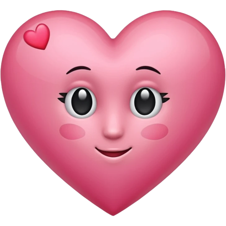 Ein rosa Herz  emoji
