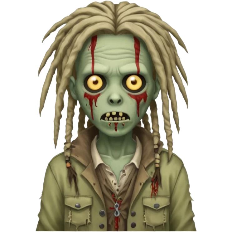 zombie with dreads emoji
