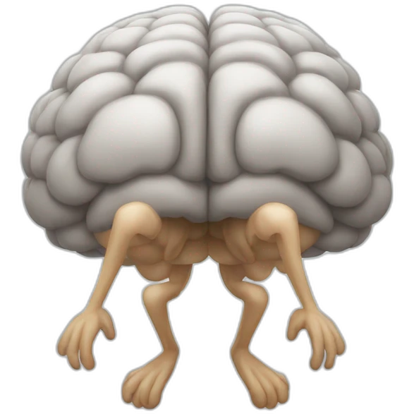 flying-brain-with-legs emoji