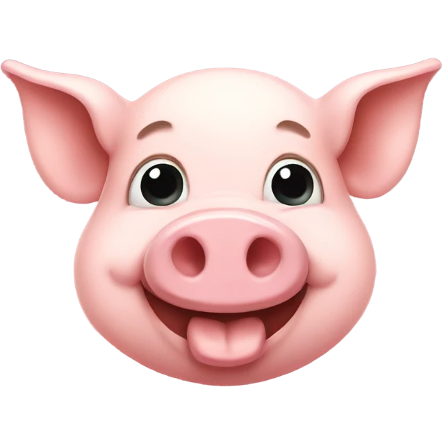 Pig smiling  emoji