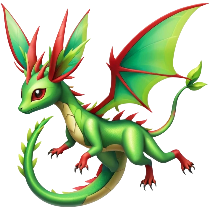 Shiny Exotic Flygon-Drakeon-Leafeon-Hybrid-Creature emoji