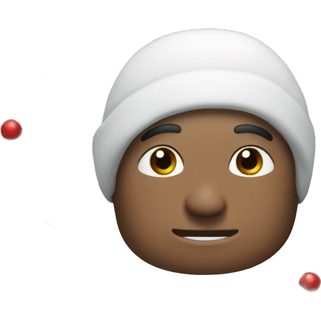 snow and garland emoji