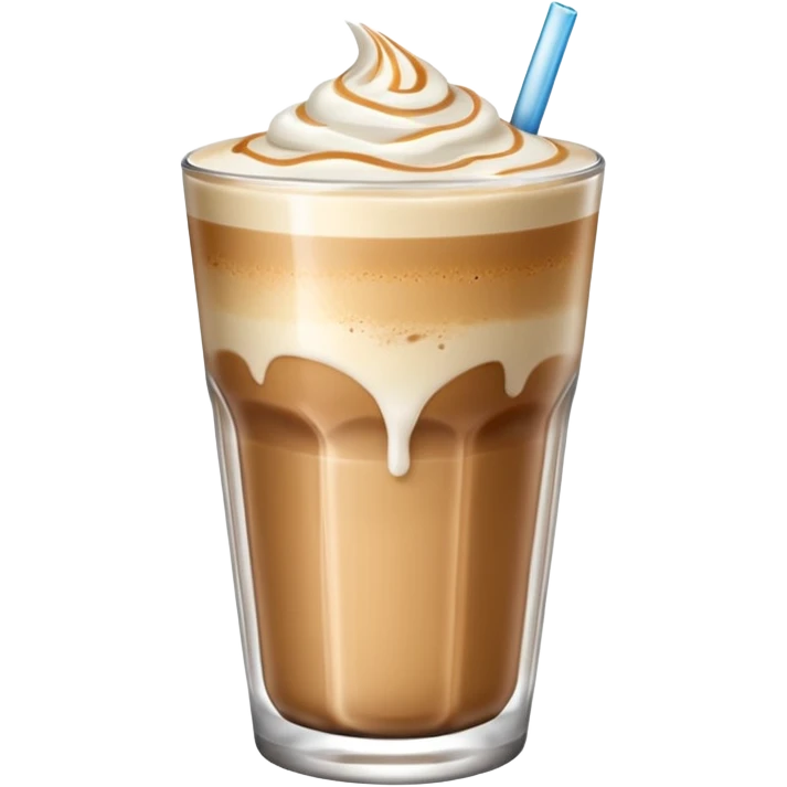 Cold latte  emoji