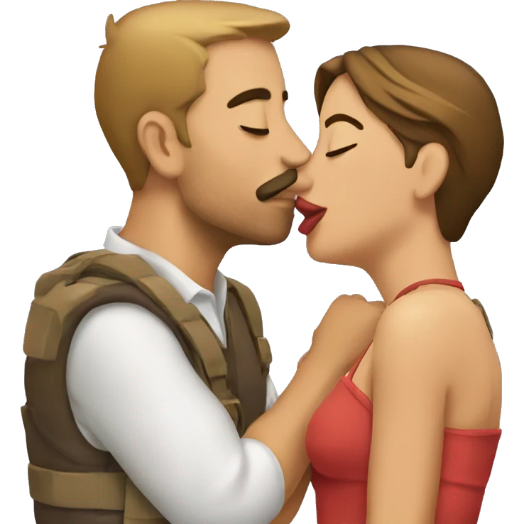 Beso de tres emoji