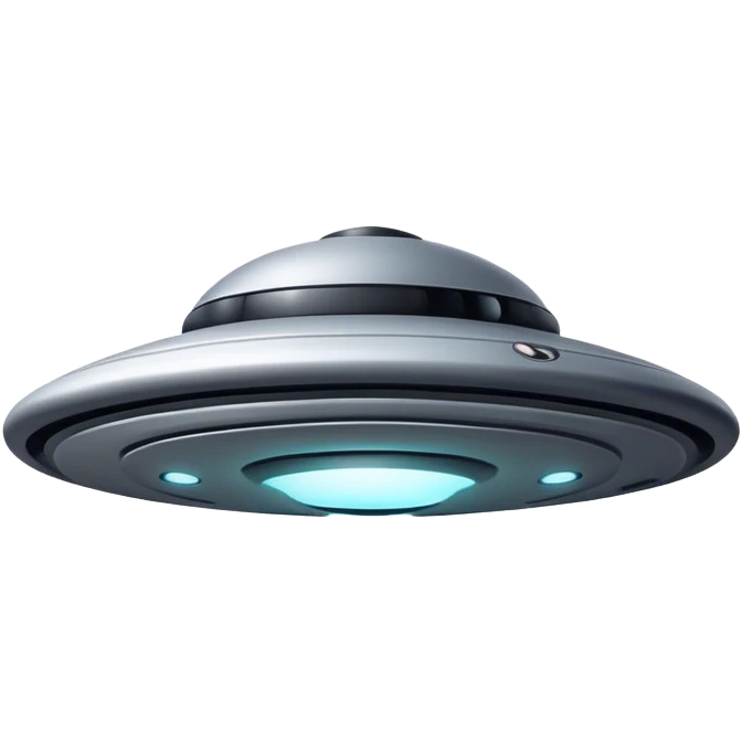 Ufo minimal design and simple lines, not so many small details emoji