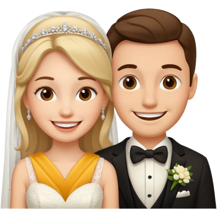 a man and woman its their marriage  emoji