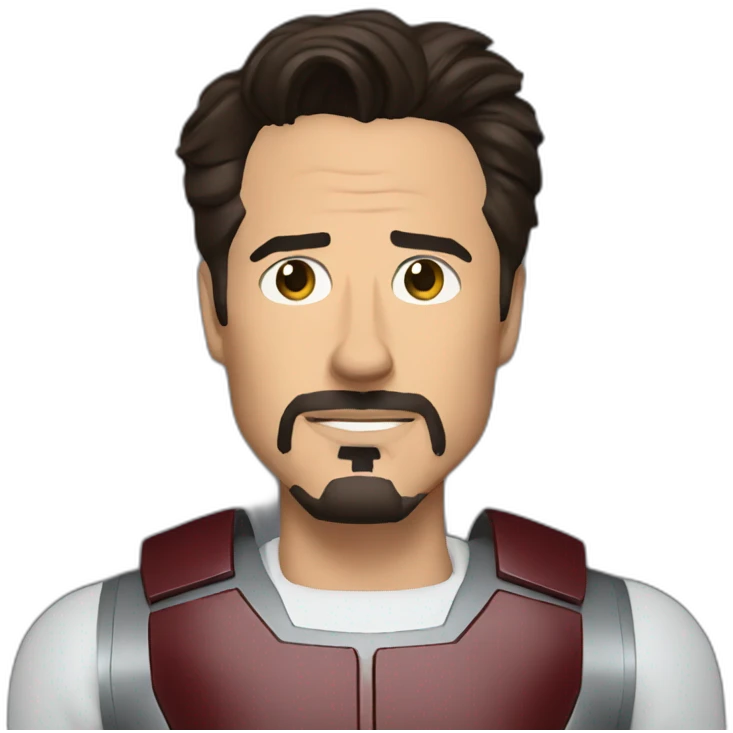 tony stark with computer emoji