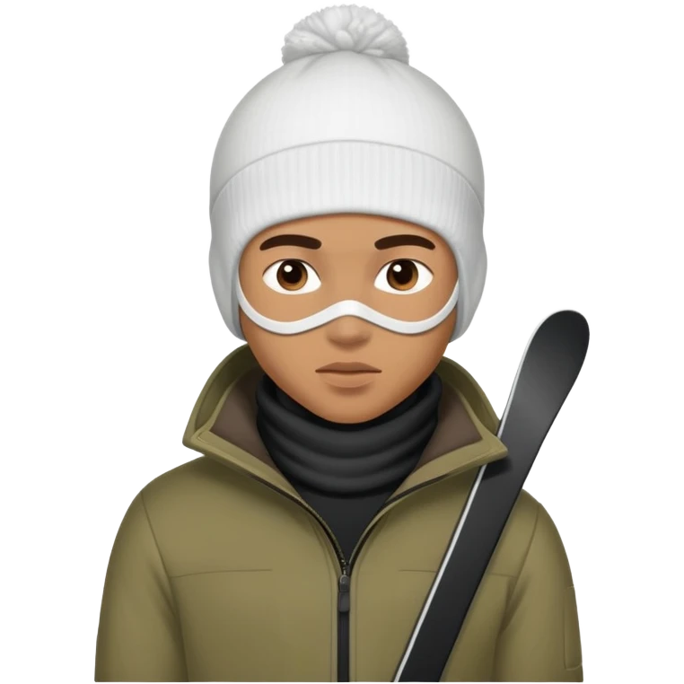 Lightskin boy with a skiimask emoji