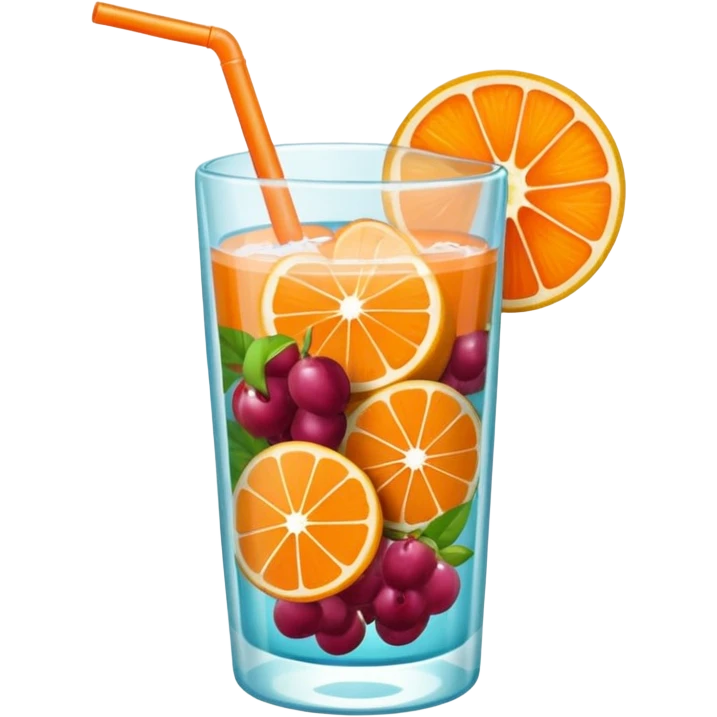 Emoji de una cóctel de frutas emoji