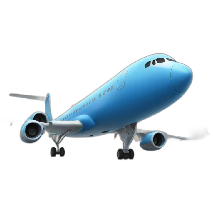 Avion azul emoji